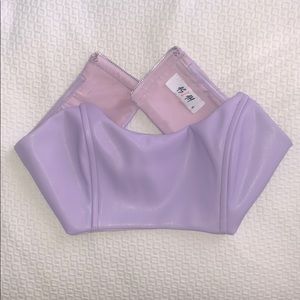 Dolls Kill - As I Am pleather bandeau top